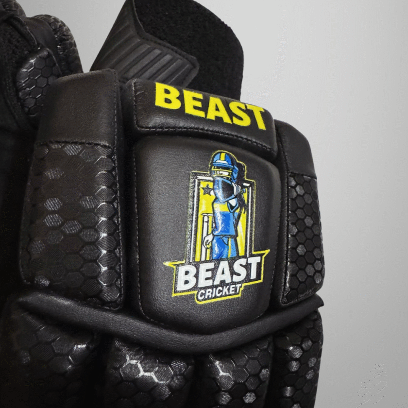 Black Cut Batting Gloves | Black - Image 5