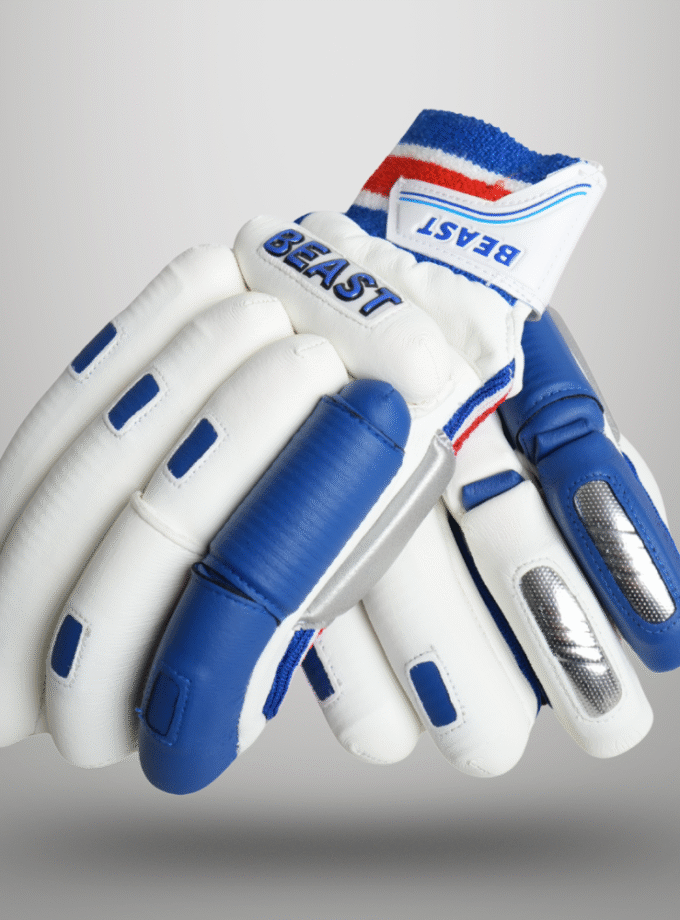 Batting Cut Players Gloves | Blue & White
