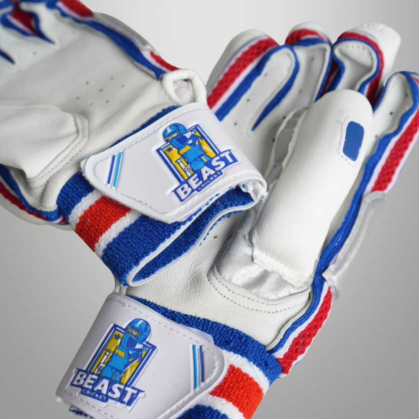 Batting Cut Players Gloves | Blue & White - Image 4