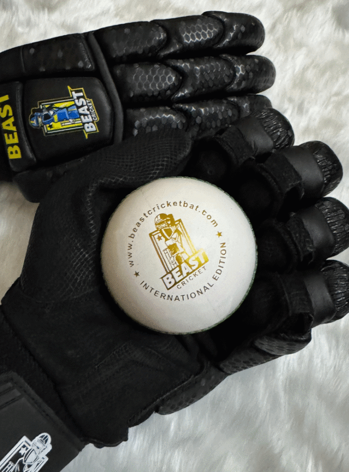 Black Cut Batting Gloves | Black