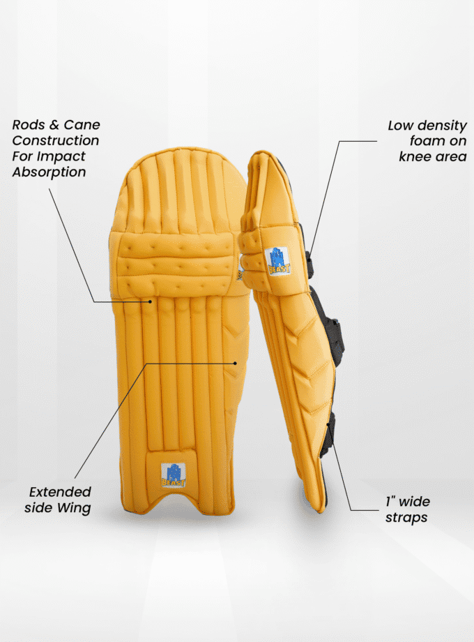 Lightweight Cricket Batting Pads | Yellow