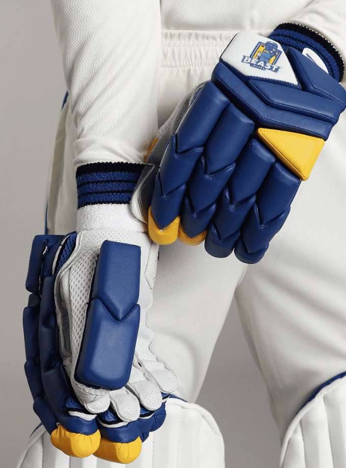 Batting Cut Players Gloves | Blue